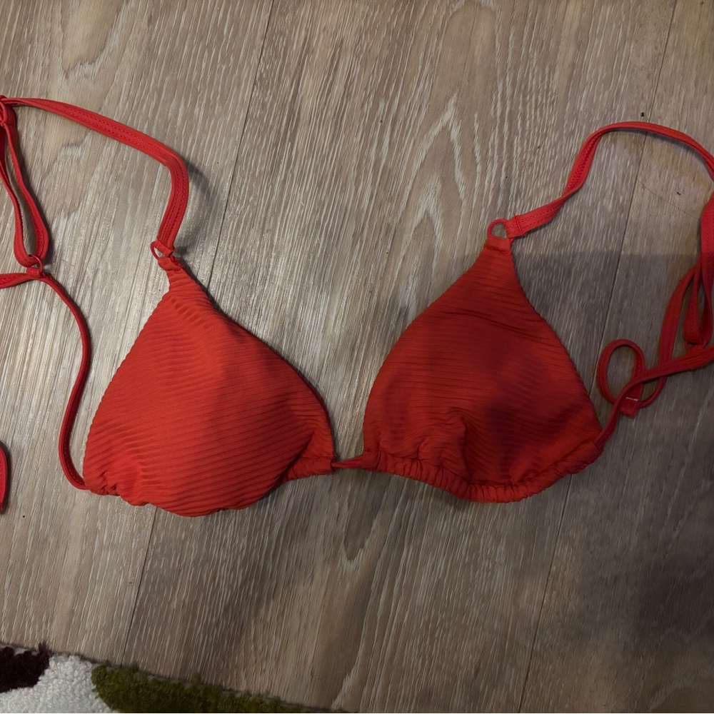 PacSun Red Triangle Bikini Top